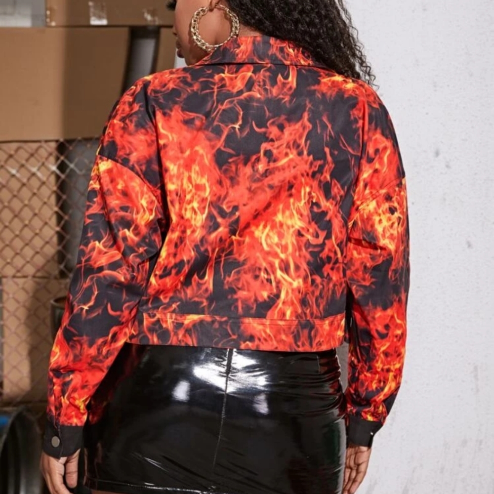 Fire Print Jacket - Picture 2 of 4